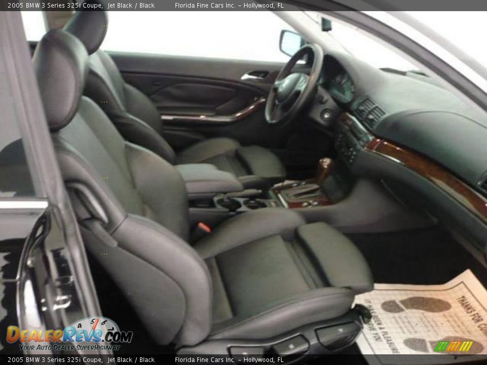 2005 BMW 3 Series 325i Coupe Jet Black / Black Photo #9