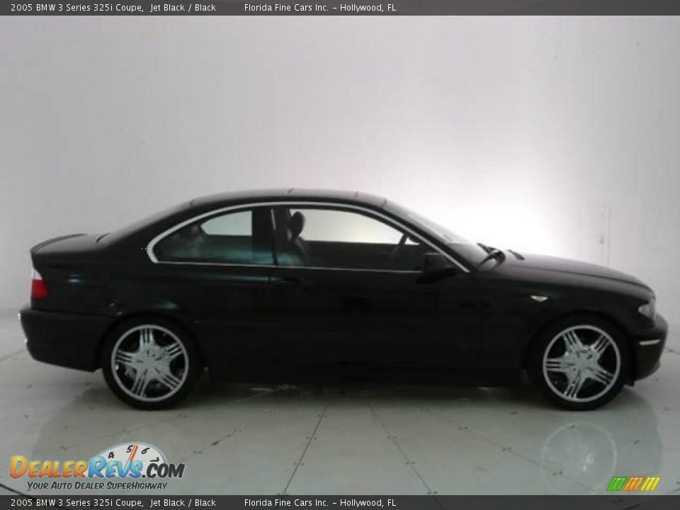 2005 BMW 3 Series 325i Coupe Jet Black / Black Photo #10