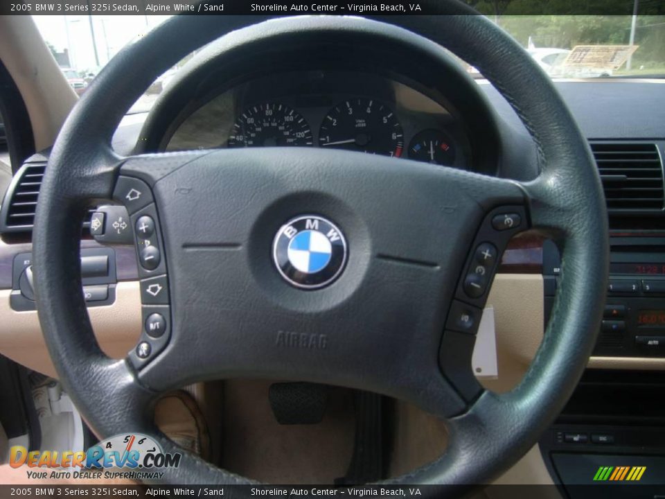 2005 BMW 3 Series 325i Sedan Alpine White / Sand Photo #17