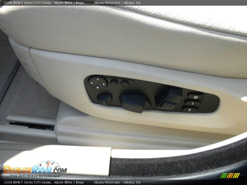 2008 BMW 5 Series 535i Sedan Alpine White / Beige Photo #6