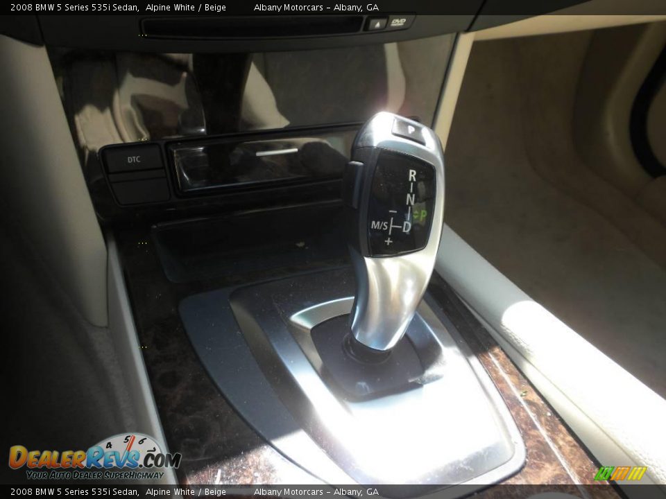 2008 BMW 5 Series 535i Sedan Alpine White / Beige Photo #14
