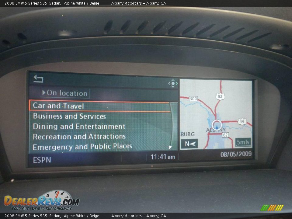 2008 BMW 5 Series 535i Sedan Alpine White / Beige Photo #16