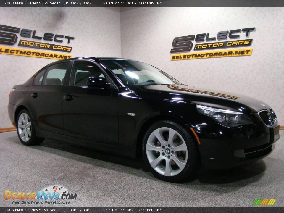 2008 BMW 5 Series 535xi Sedan Jet Black / Black Photo #3