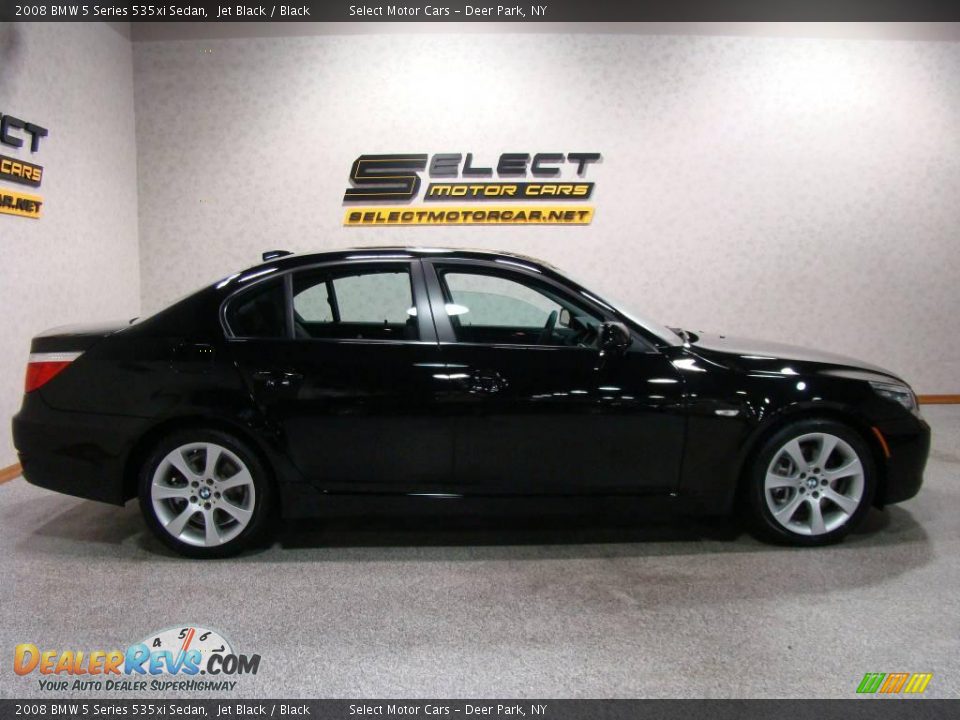 2008 BMW 5 Series 535xi Sedan Jet Black / Black Photo #4