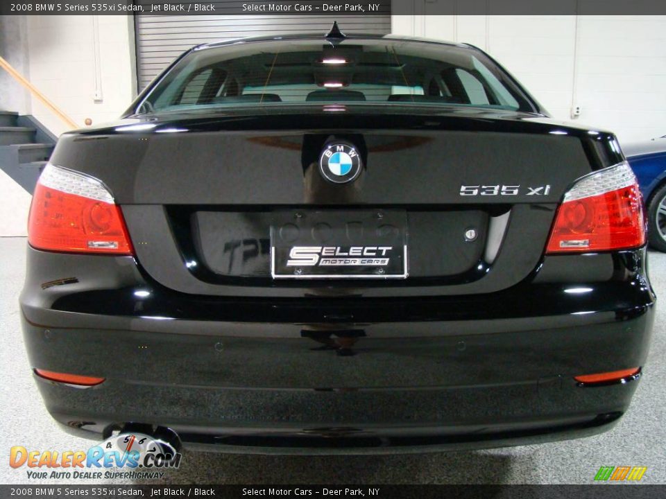 2008 BMW 5 Series 535xi Sedan Jet Black / Black Photo #5