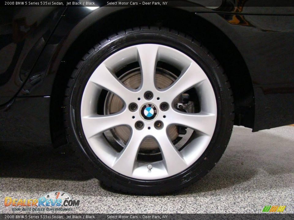 2008 BMW 5 Series 535xi Sedan Jet Black / Black Photo #6