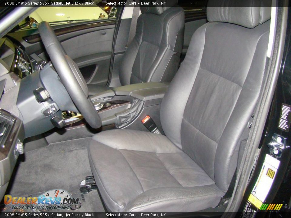 2008 BMW 5 Series 535xi Sedan Jet Black / Black Photo #7