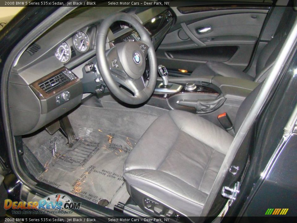 2008 BMW 5 Series 535xi Sedan Jet Black / Black Photo #8