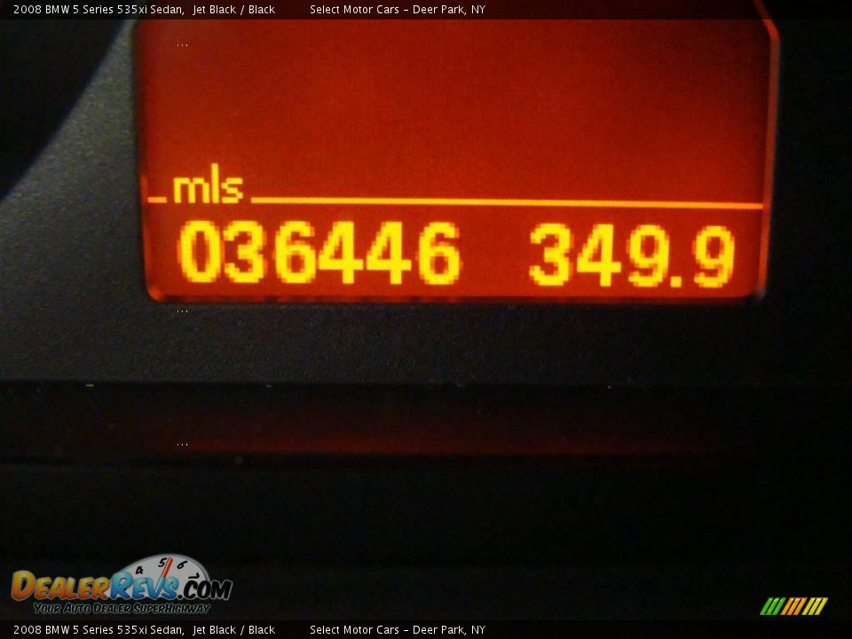 2008 BMW 5 Series 535xi Sedan Jet Black / Black Photo #15
