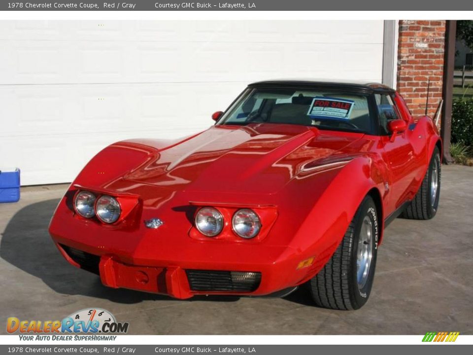 1978 Chevrolet Corvette Coupe Red / Gray Photo #1
