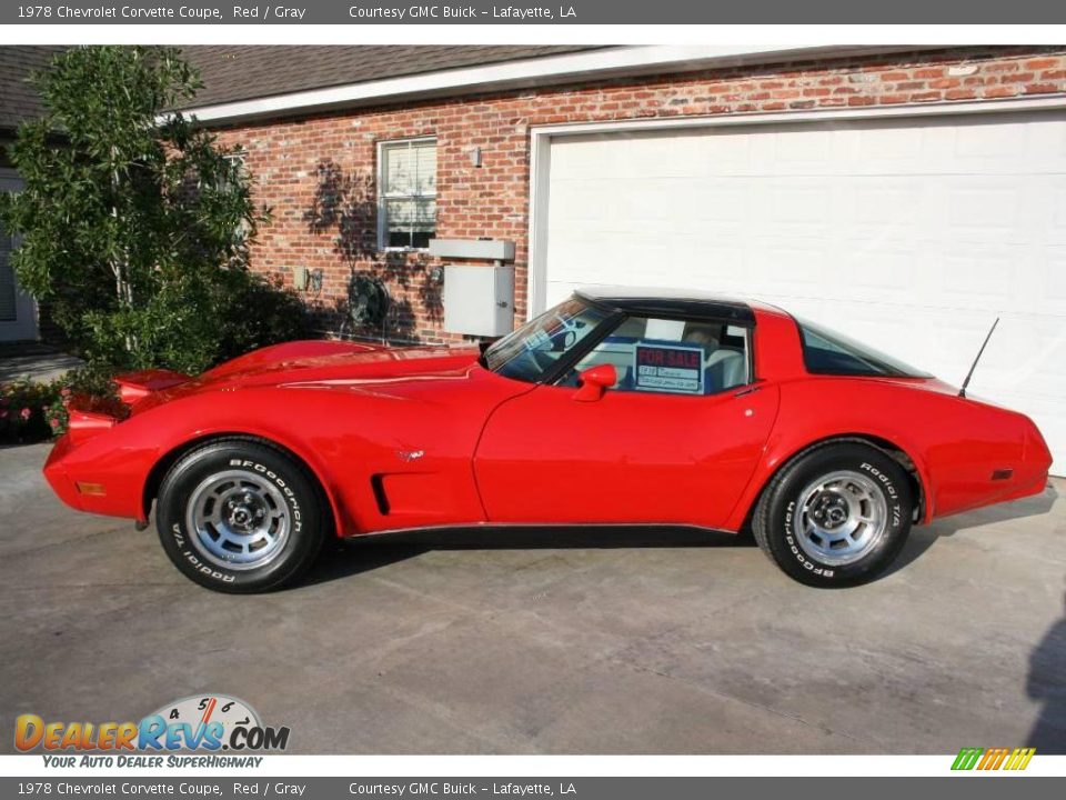 1978 Chevrolet Corvette Coupe Red / Gray Photo #5