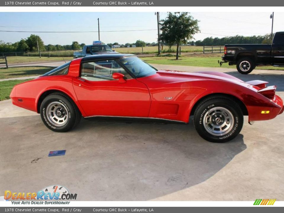 1978 Chevrolet Corvette Coupe Red / Gray Photo #6