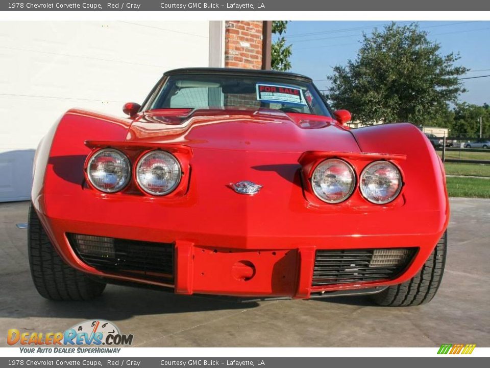 1978 Chevrolet Corvette Coupe Red / Gray Photo #7