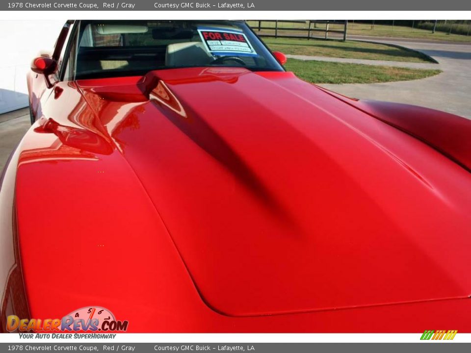 1978 Chevrolet Corvette Coupe Red / Gray Photo #8