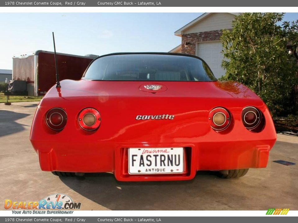 1978 Chevrolet Corvette Coupe Red / Gray Photo #9