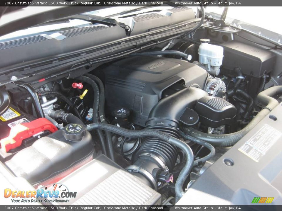 2007 Chevrolet Silverado 1500 Work Truck Regular Cab Graystone Metallic / Dark Charcoal Photo #10