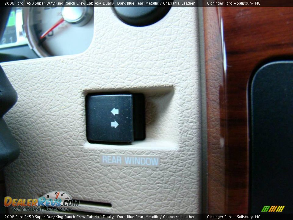 2008 Ford F450 Super Duty King Ranch Crew Cab 4x4 Dually Dark Blue Pearl Metallic / Chaparral Leather Photo #27