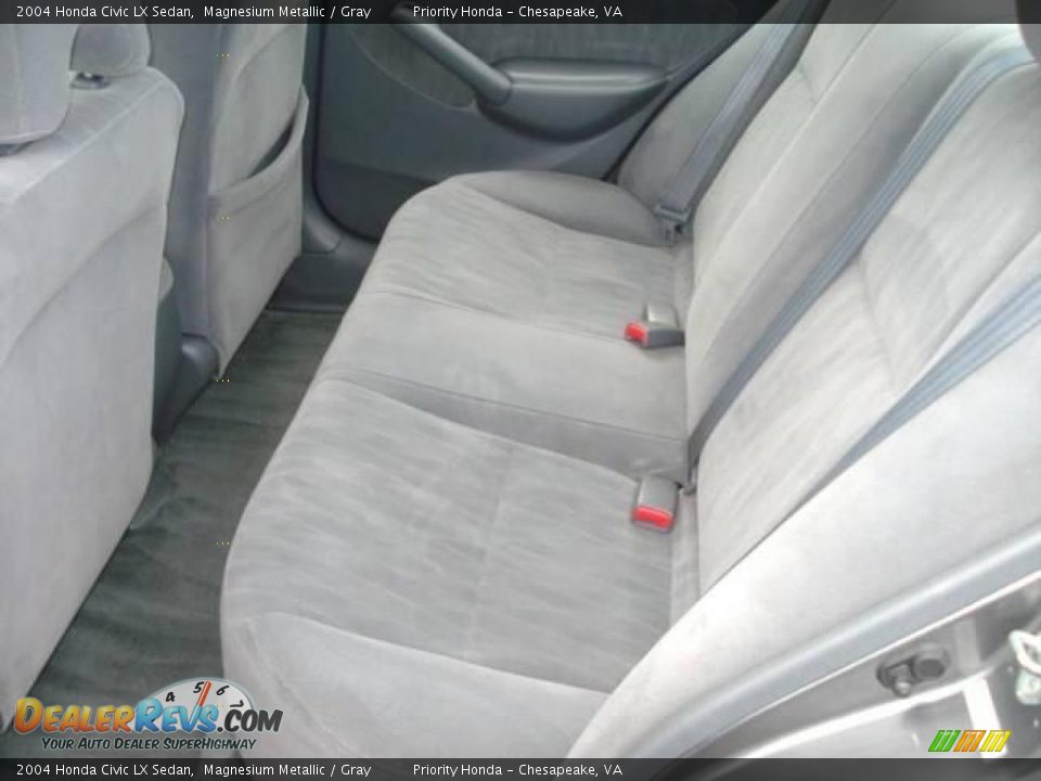 2004 Honda Civic LX Sedan Magnesium Metallic / Gray Photo #11