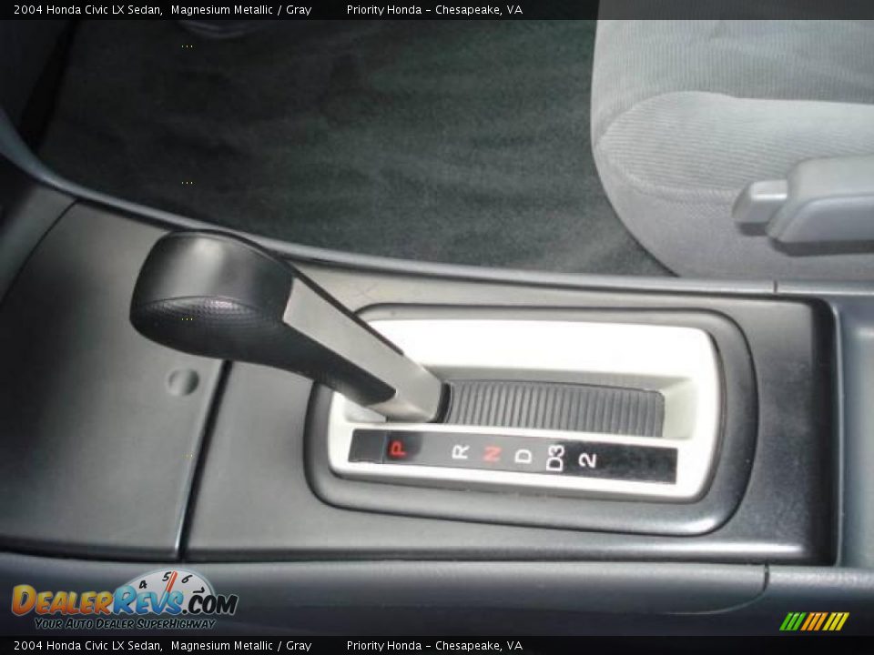 2004 Honda Civic LX Sedan Magnesium Metallic / Gray Photo #14