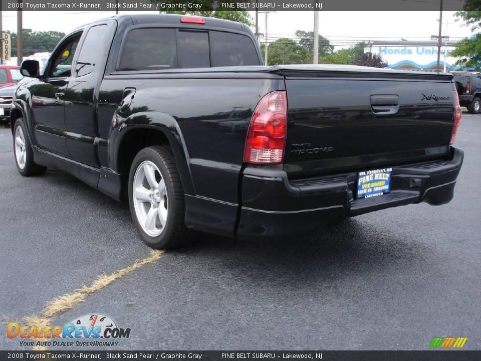 2008 Toyota Tacoma X-Runner Black Sand Pearl / Graphite Gray Photo #5