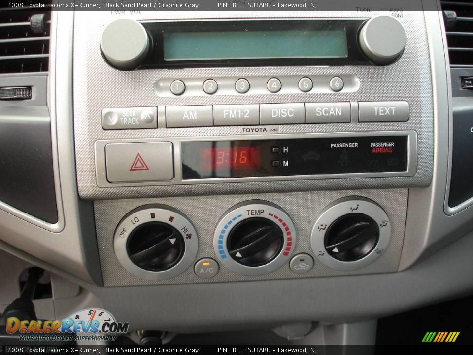 2008 Toyota Tacoma X-Runner Black Sand Pearl / Graphite Gray Photo #12