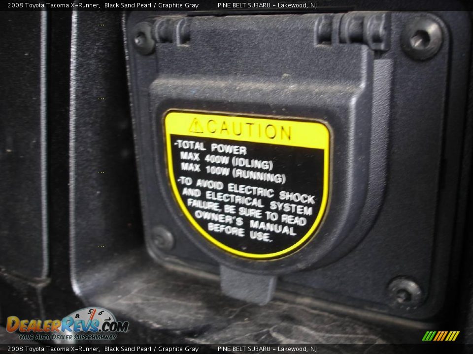 2008 Toyota Tacoma X-Runner Black Sand Pearl / Graphite Gray Photo #21