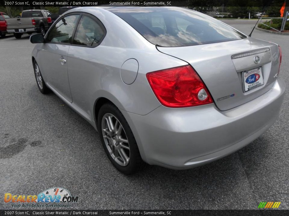 2007 Scion tC Classic Silver Metallic / Dark Charcoal Photo #13