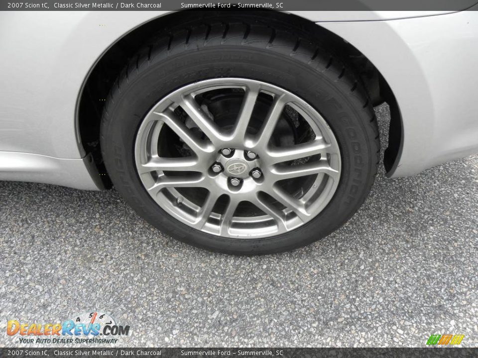 2007 Scion tC Classic Silver Metallic / Dark Charcoal Photo #14