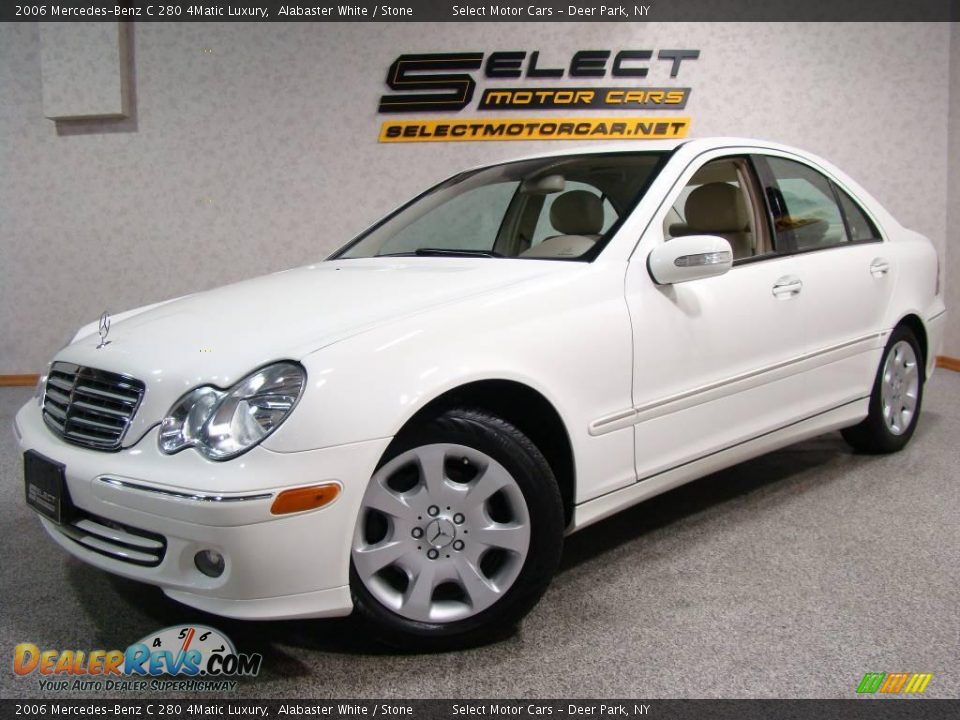 2006 Mercedes-Benz C 280 4Matic Luxury Alabaster White / Stone Photo #1