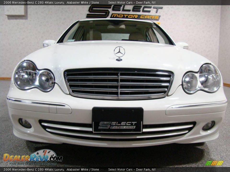 2006 Mercedes-Benz C 280 4Matic Luxury Alabaster White / Stone Photo #2