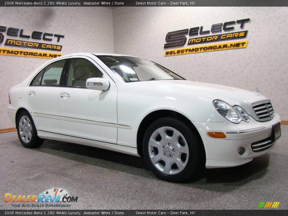 2006 Mercedes-Benz C 280 4Matic Luxury Alabaster White / Stone Photo #3