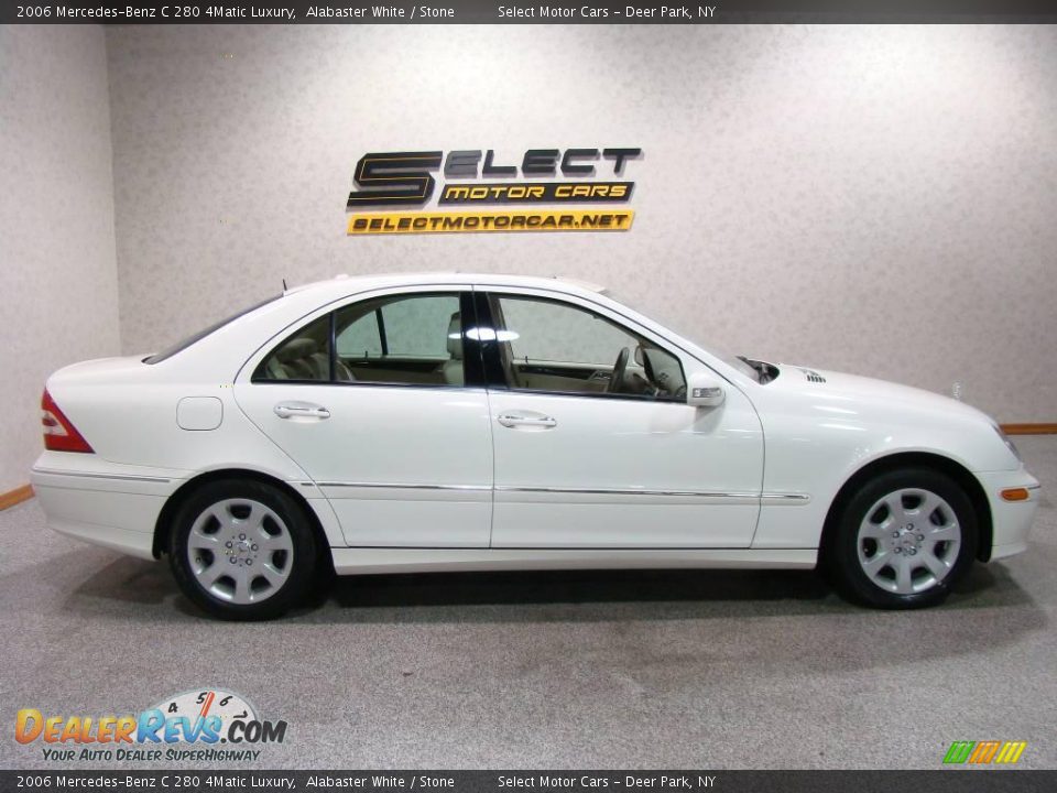 2006 Mercedes-Benz C 280 4Matic Luxury Alabaster White / Stone Photo #4