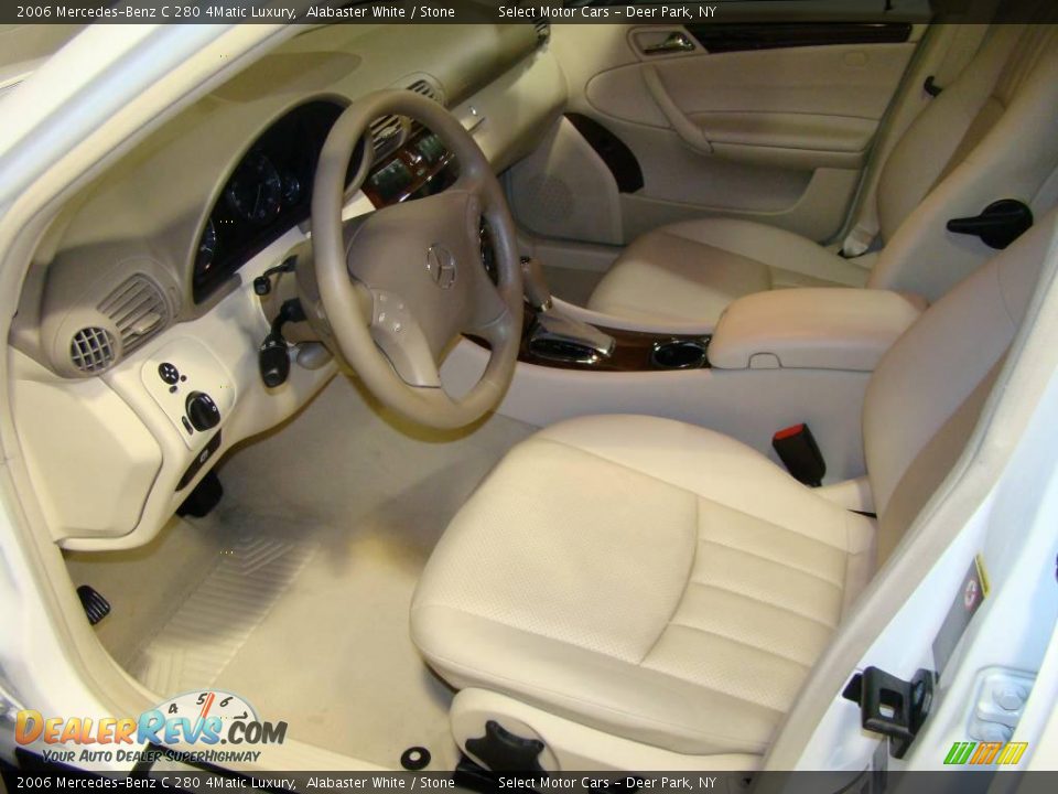 2006 Mercedes-Benz C 280 4Matic Luxury Alabaster White / Stone Photo #9