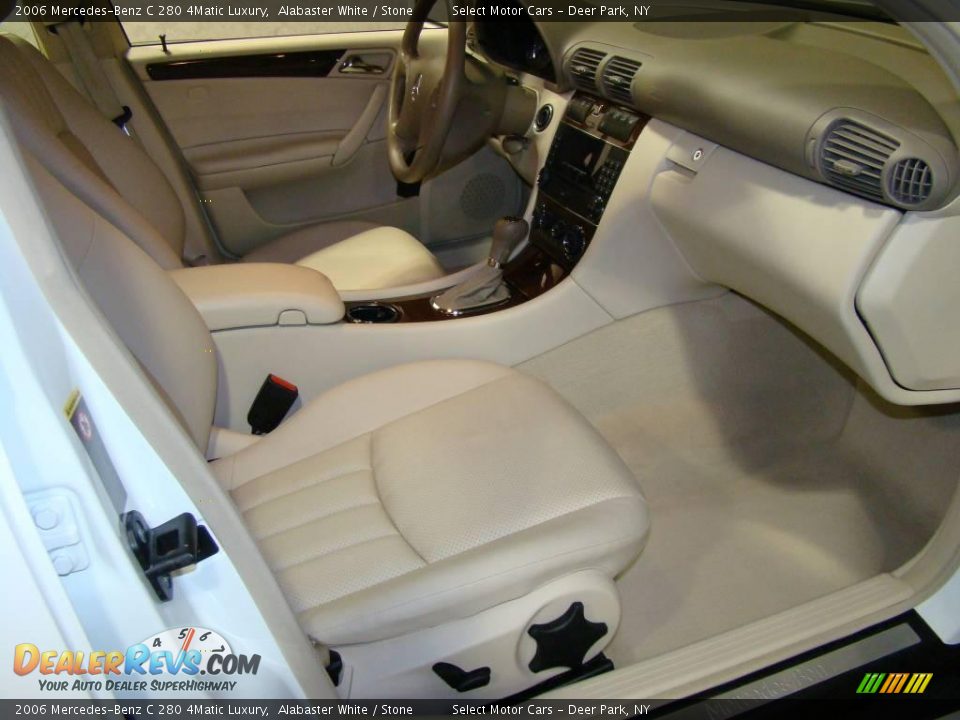 2006 Mercedes-Benz C 280 4Matic Luxury Alabaster White / Stone Photo #12