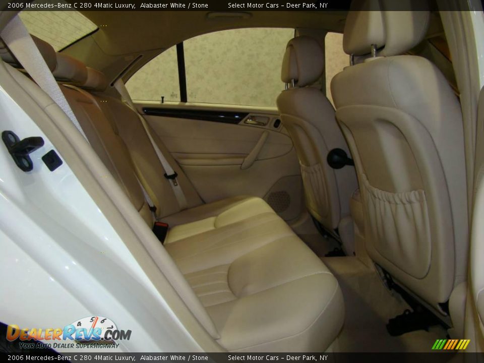 2006 Mercedes-Benz C 280 4Matic Luxury Alabaster White / Stone Photo #13
