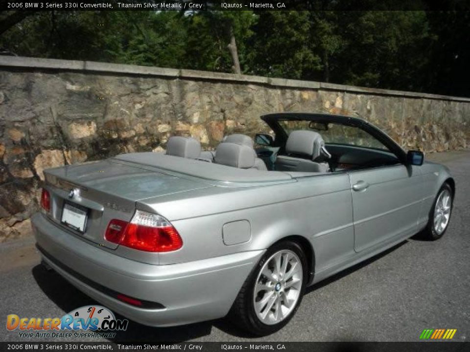 2006 BMW 3 Series 330i Convertible Titanium Silver Metallic / Grey Photo #3