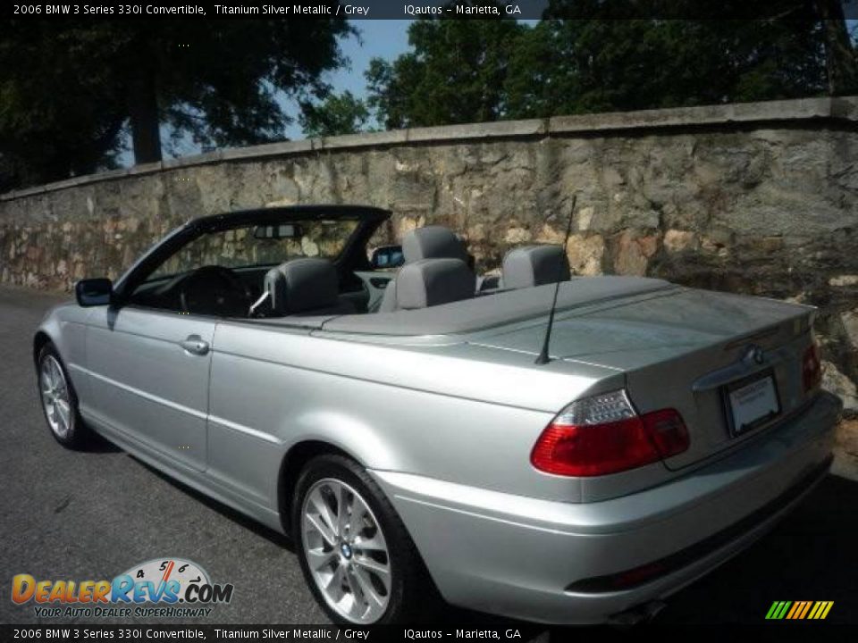 2006 BMW 3 Series 330i Convertible Titanium Silver Metallic / Grey Photo #4