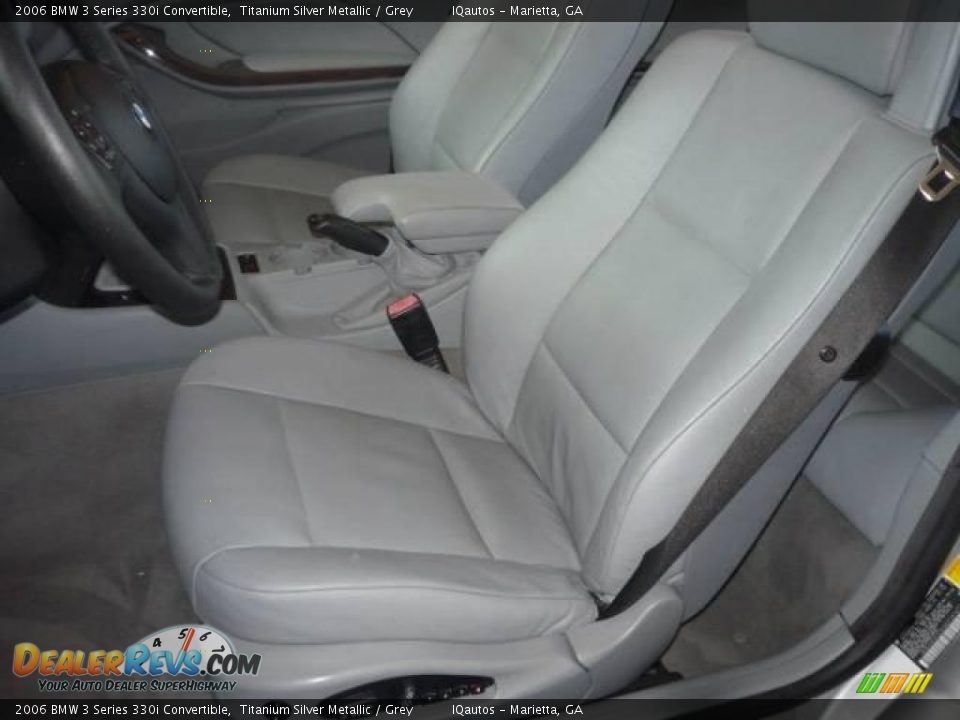 2006 BMW 3 Series 330i Convertible Titanium Silver Metallic / Grey Photo #7