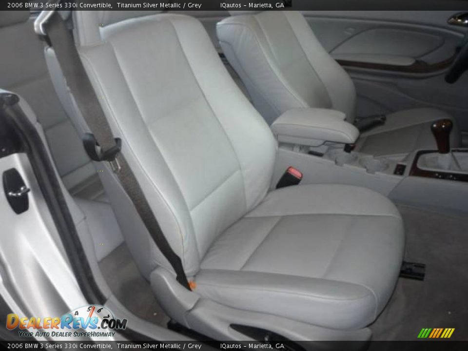 2006 BMW 3 Series 330i Convertible Titanium Silver Metallic / Grey Photo #9