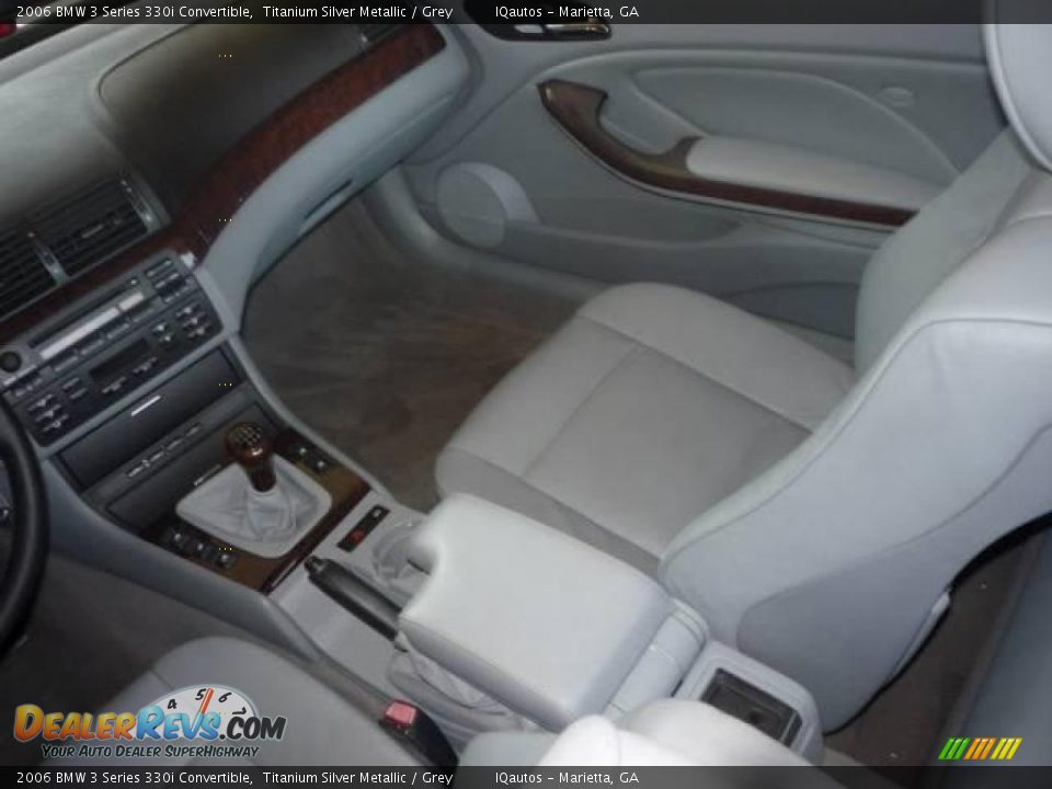 2006 BMW 3 Series 330i Convertible Titanium Silver Metallic / Grey Photo #18