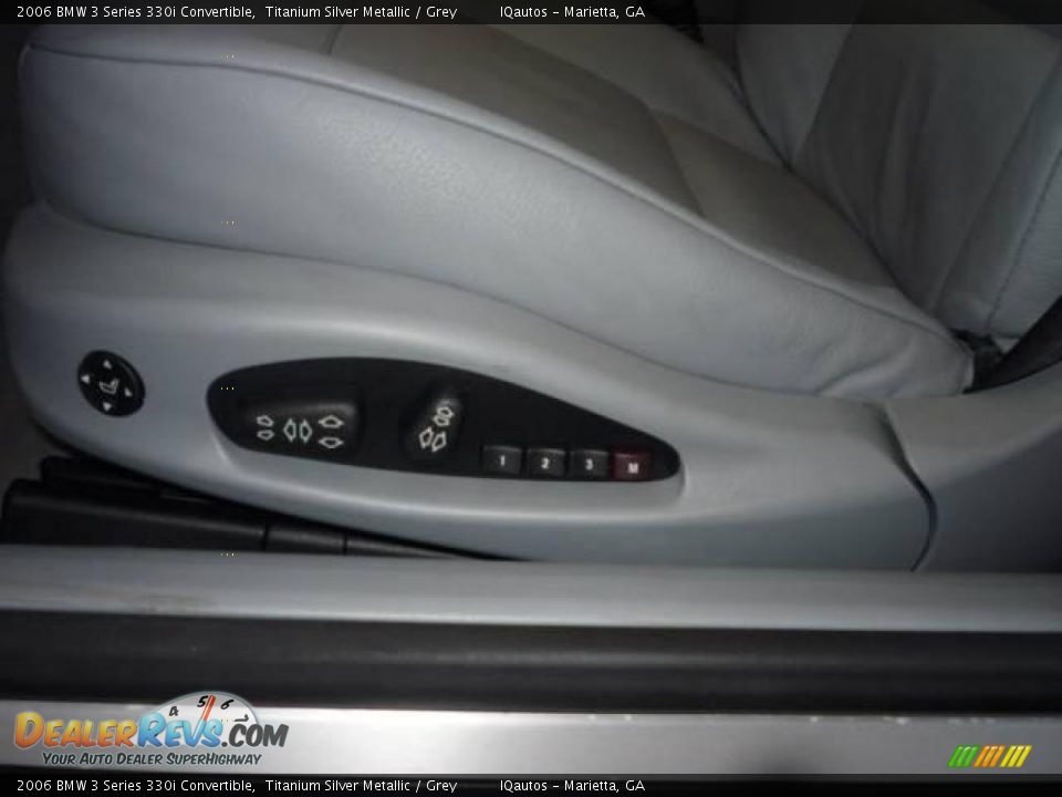2006 BMW 3 Series 330i Convertible Titanium Silver Metallic / Grey Photo #19