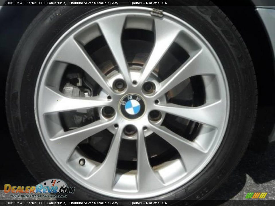 2006 BMW 3 Series 330i Convertible Titanium Silver Metallic / Grey Photo #28