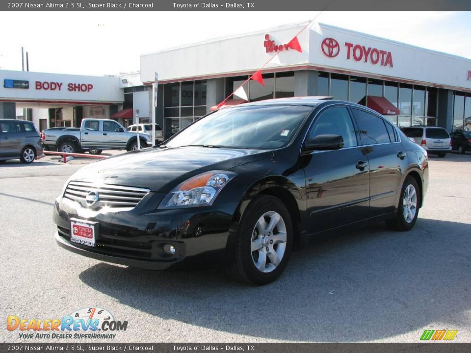 2007 Nissan Altima 2.5 SL Super Black / Charcoal Photo #2