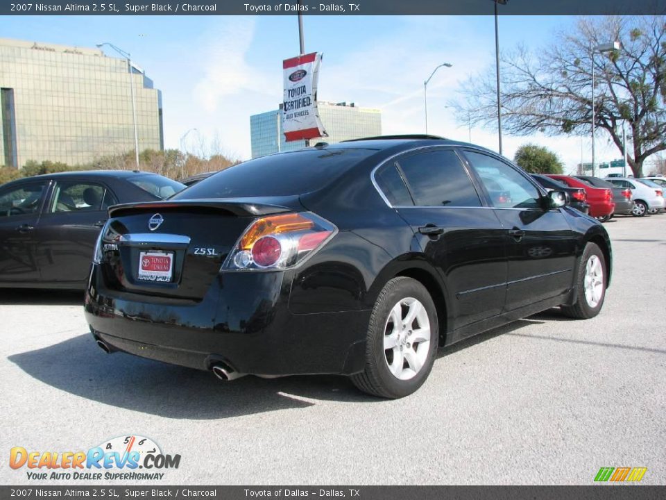2007 Nissan Altima 2.5 SL Super Black / Charcoal Photo #6