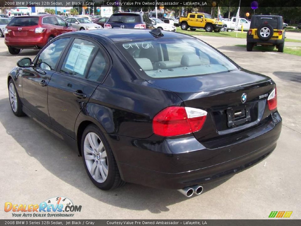 2008 BMW 3 Series 328i Sedan Jet Black / Gray Photo #3