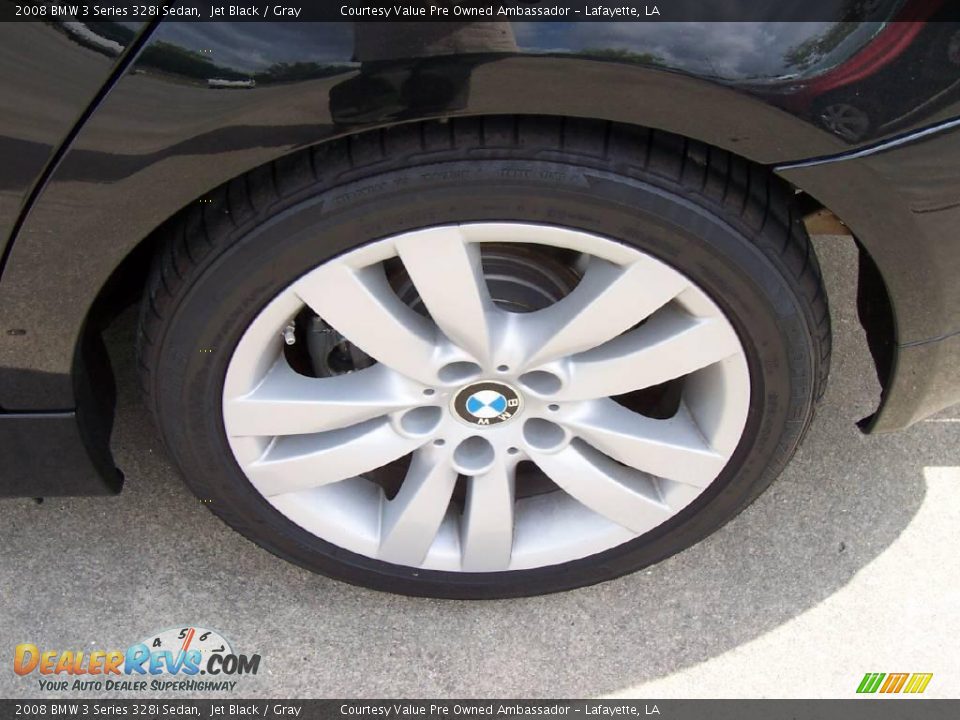 2008 BMW 3 Series 328i Sedan Jet Black / Gray Photo #8