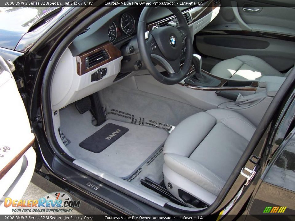 2008 BMW 3 Series 328i Sedan Jet Black / Gray Photo #9