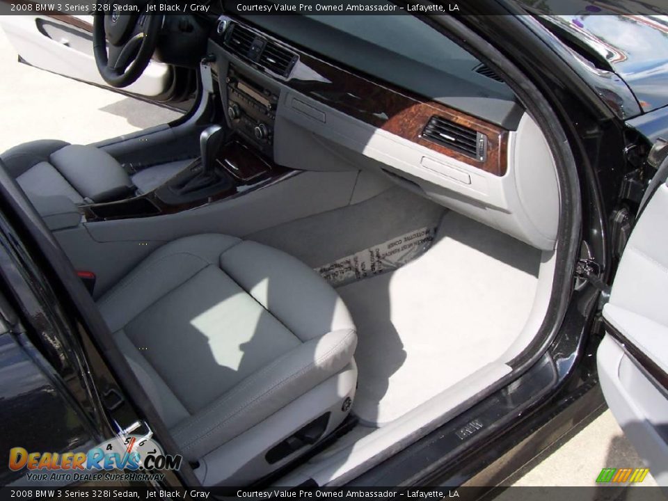 2008 BMW 3 Series 328i Sedan Jet Black / Gray Photo #10