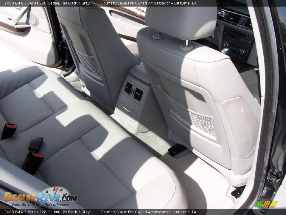 2008 BMW 3 Series 328i Sedan Jet Black / Gray Photo #12