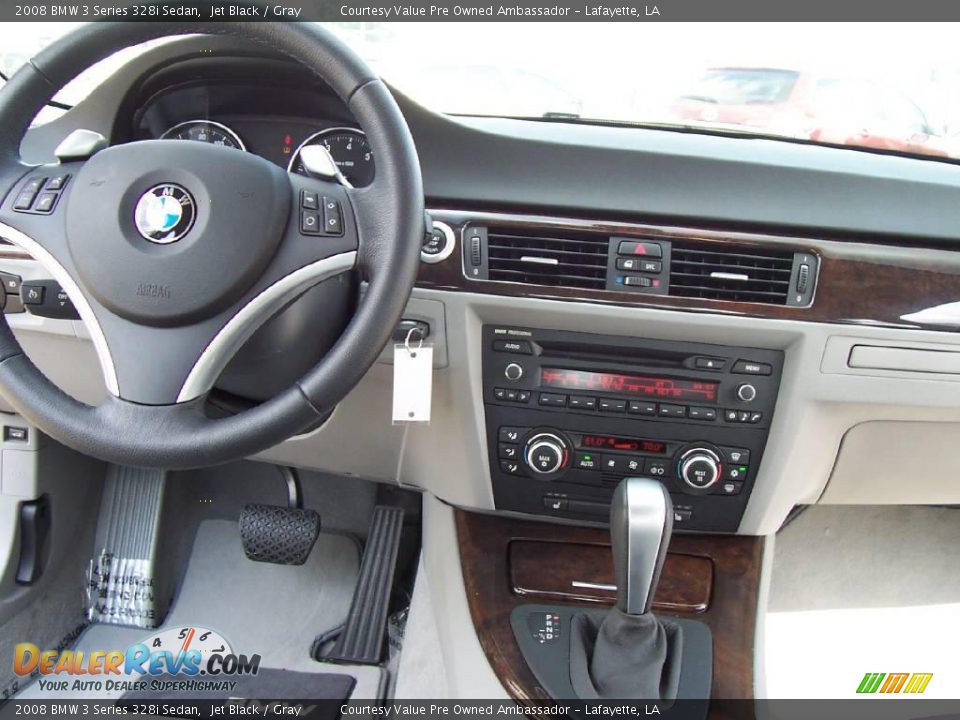 2008 BMW 3 Series 328i Sedan Jet Black / Gray Photo #13